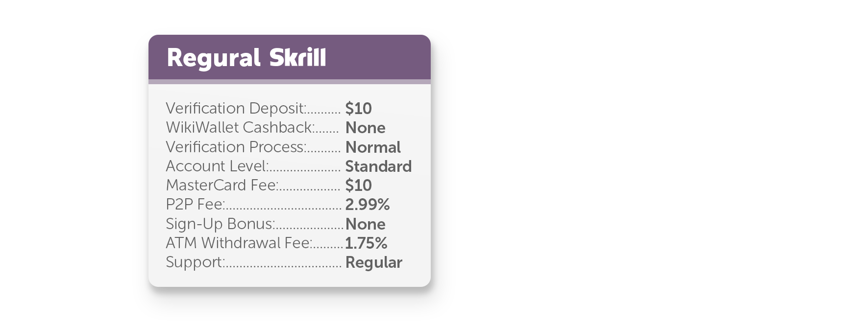 Skrill table